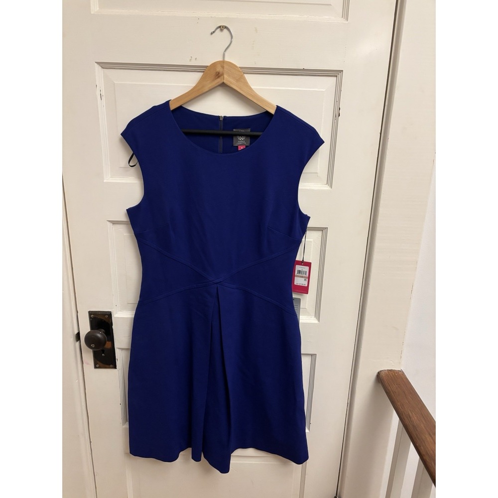 Vince Camuto Royal Blue Fit-and-Flare Dress